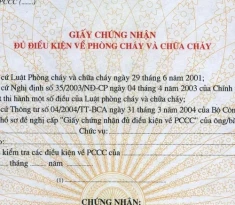 Thủ tục và chi phí xin giấy phép PCCC hộ kinh doanh hiện hành