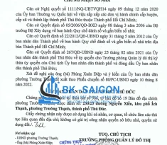 DỊCH VỤ XIN CẤP CHỨNG NHẬN SỐ NHÀ PHƯỜNG BÌNH TRƯNG, TP. HCM