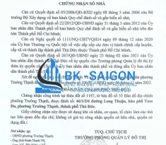 Dịch vụ xin cấp chứng nhận số nhà sau hoàn công tại Tp. HCM