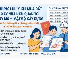 Những Lưu Ý Khi Mua Đất Xây Nhà Liên Quan Tới Quy Mô – Mật Độ Xây Dựng