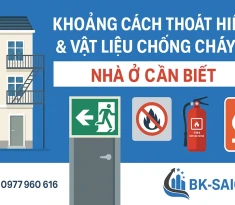 Quy định về khoảng cách thoát hiểm, vật liệu chống cháy trong nhà ở riêng lẻ