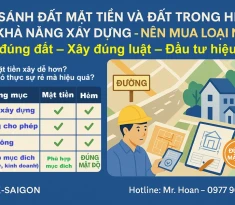 So Sánh Đất Mặt Tiền Và Đất Trong Hẻm Về Khả Năng Xây Dựng – Nên Mua Loại Nào?
