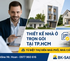 Thiết Kế Nhà Ở Trọn Gói Tại TP.HCM – Từ Biệt Thự Đến Nhà Phố, Nhà Cấp 4