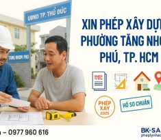  Xin Giấy Phép Xây Dựng Phường Tăng Nhơn Phú, TP. HCM