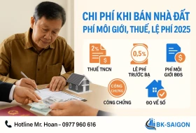 Chi Phí Khi Bán Nhà Đất – Phí Môi Giới, Thuế, Lệ Phí 2025
