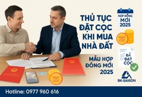 Thủ Tục Đặt Cọc Khi Mua Nhà Đất – Mẫu Hợp Đồng Mới 2025
