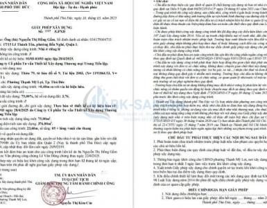 Giấy phép xây dựng tạm có được hoàn công không?