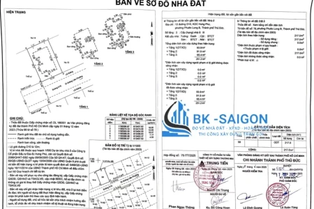 Bản Vẽ Phục Vụ Đăng  Ký Biến Động Đất Đai
