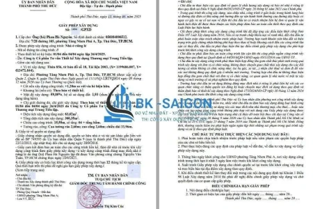 Chi tiết cấp phép xây dựng Quận Gò Vấp, TpHCM