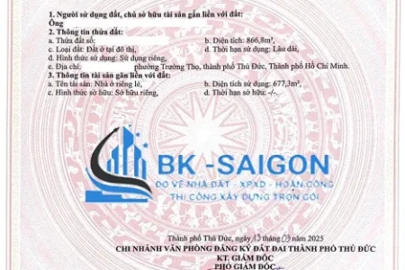 Dịch Vụ Làm Sổ Đỏ Quận 9, TP.HCM Uy Tín – Trọn Gói, Nhanh Chóng