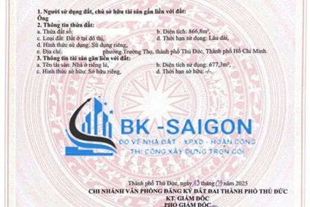 Dịch Vụ Tách Thửa Phường Cát Lái Uy Tín – Bản Đồ Số Sài Gòn