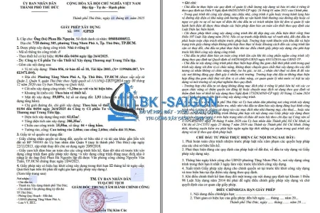 DỊCH VỤ XIN GIẤY PHÉP XÂY DỰNG PHƯỜNG THẢO ĐIỀN 