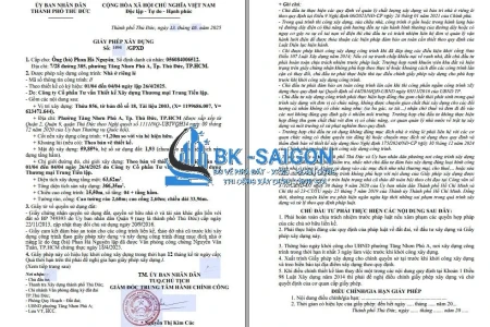 DỊCH VỤ XIN GIẤY PHÉP XÂY DỰNG PHƯỜNG VĨNH HỘI, TP. HCM