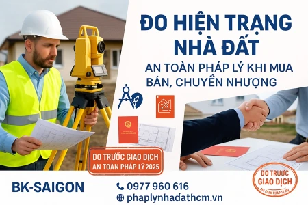 Đo Đạc Hiện Trạng Nhà Đất Trước Khi Mua Bán, Chuyển Nhượng – Giải Pháp An Toàn Về Pháp Lý & Ranh Giới
