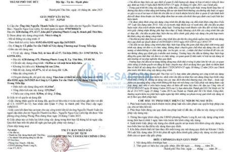 Hồ sơ xin cấp phép xây dựng - Cam kết không thiếu sót