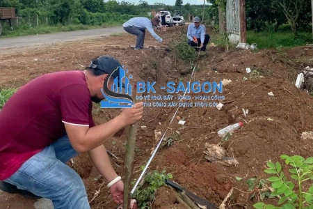 Hoàn thành đo đất cho doanh nghiệp tại xã Bình Khánh