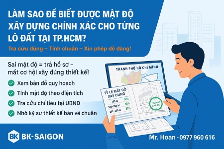 Làm Sao Để Biết Được Mật Độ Xây Dựng Chính Xác Cho Từng Lô Đất Tại TP.HCM?
