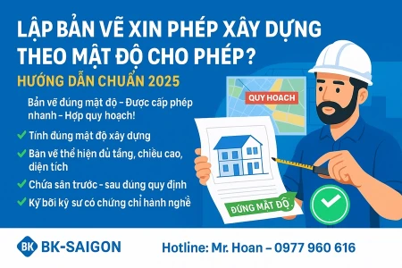 Lập Bản Vẽ Xin Phép Xây Dựng Theo Mật Độ Cho Phép – Hướng Dẫn Chuẩn 2025
