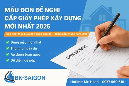 Mẫu Đơn Đề Nghị Cấp Giấy Phép Xây Dựng Mới Nhất 2025