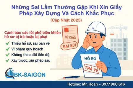 Những Sai Lầm Thường Gặp Khi Xin Giấy Phép Xây Dựng Và Cách Khắc Phục (Cập Nhật 2025)