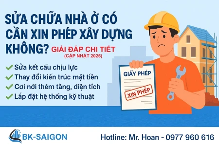 Sửa Chữa Nhà Ở Có Cần Xin Phép Xây Dựng Không? Giải Đáp Chi Tiết (Cập Nhật 2025)