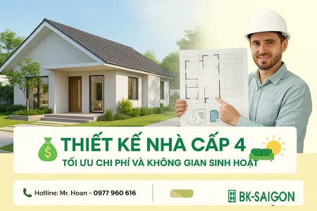 Thiết Kế Nhà Cấp 4 – Tối Ưu Chi Phí Và Không Gian Sinh Hoạt