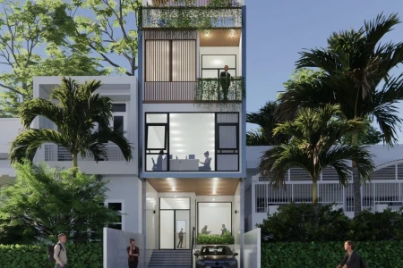 Dự án xin giấy phép cải tạo nhà phố phường Bình Thạnh