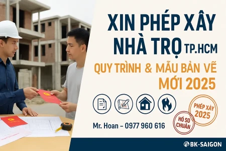 Dịch vụ xin giấy phép xây dựng nhà trọ, nhà cho thuê TP.HCM