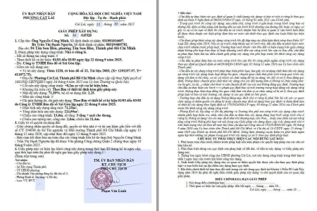 Xin giấy phép xây dựng phường Thông Tây Hội, TPHCM trọn gói A-Z