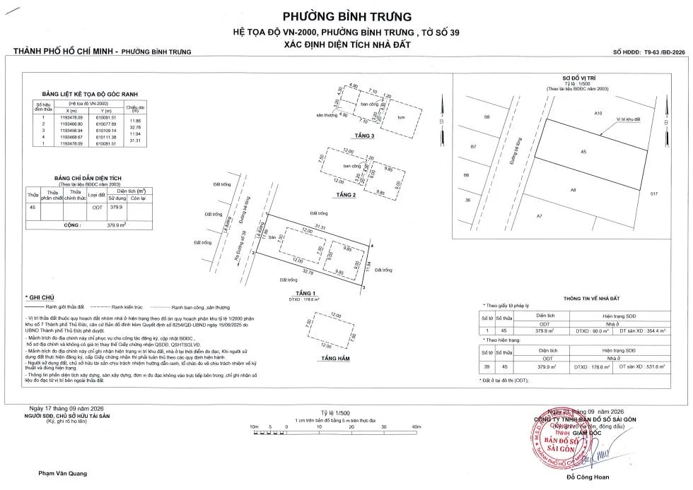 đo đạc cắm mốc ranh phường An Khánh