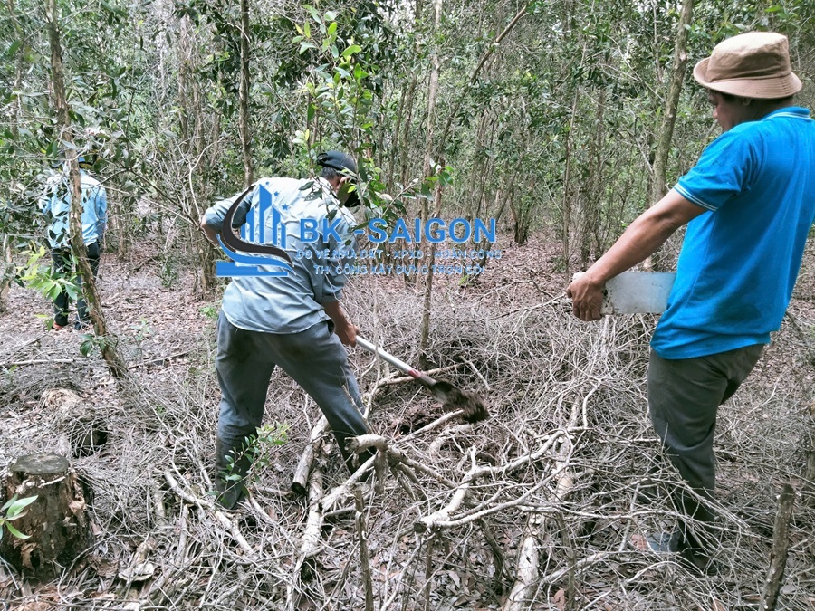 Đo vẽ hiện trạng cắm mốc ranh phường Bình Trưng