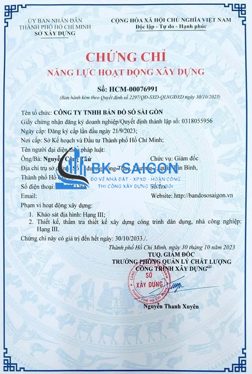 Chi phí xây nhà trọn gói phường Tăng Nhơn Phú, TP. HCM