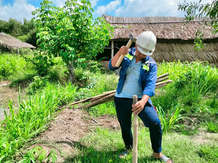 Đo vẽ hiện trạng, định vị cắm ranh mốc đất tại phường Bình Trưng