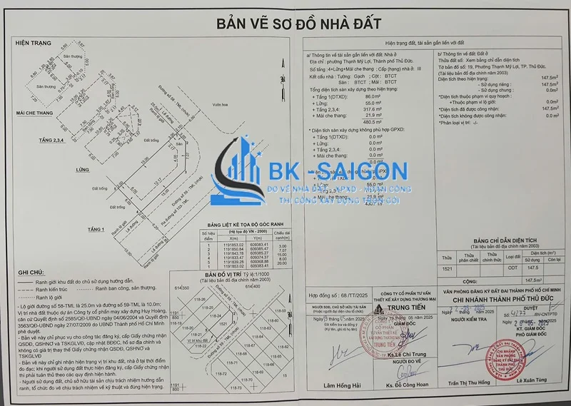 Công ty đo đạc nhà đất Thủ Đức - BK-SAIGON