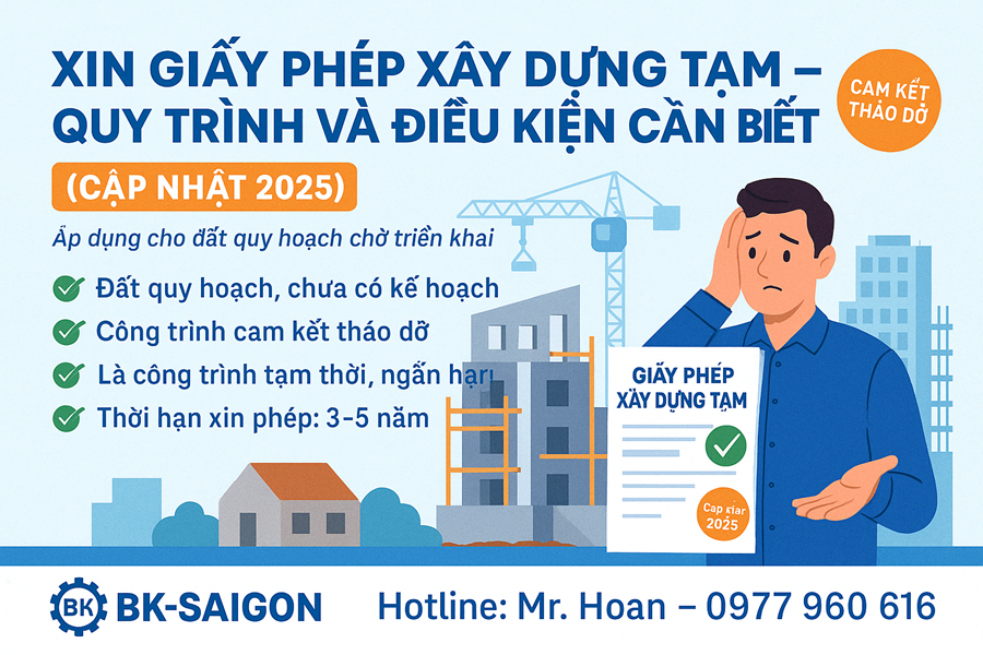 Xin phép xây dựng tạm tại Thủ Đức, TPHCM