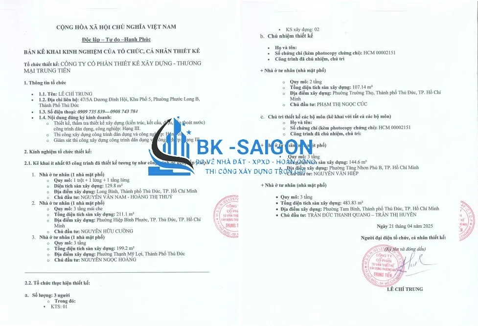 Xin giấy phép cải tạo nhà Tp.HCM