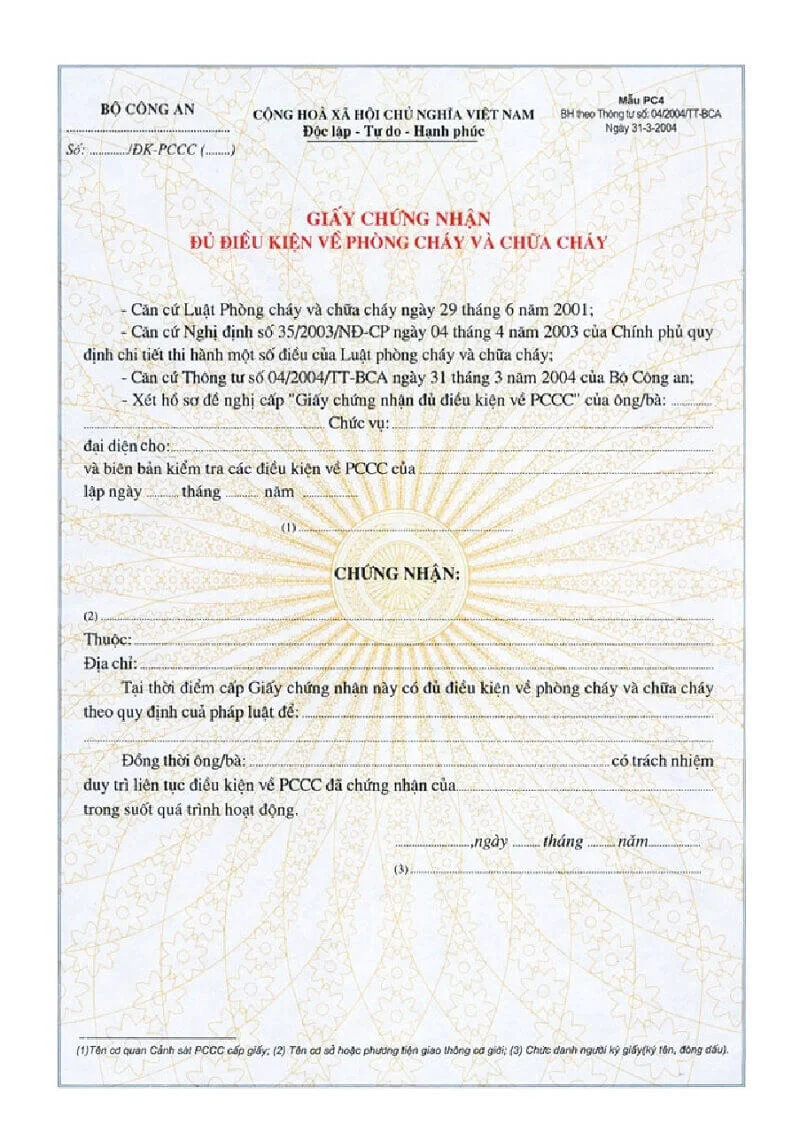 xin giấy phép pccc nhà hàng, khách sạn