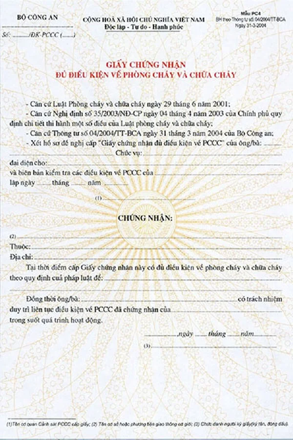 đăng ký pccc cho hộ kinh doanh
