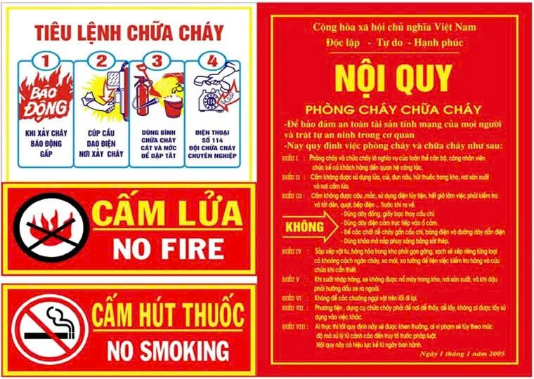 quy định pccc cho nhà xưởng sản xuất