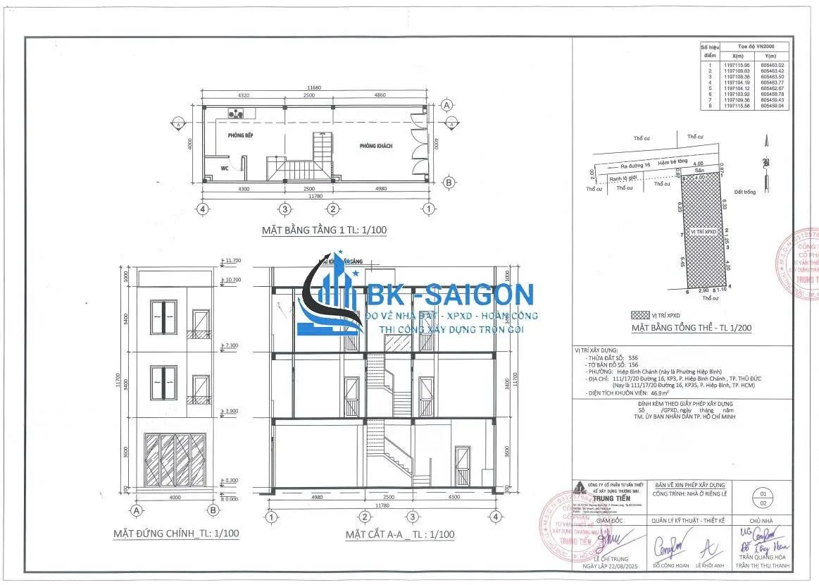 Xin giấy phép xây dựng phường An Hội Tây, TPHCM