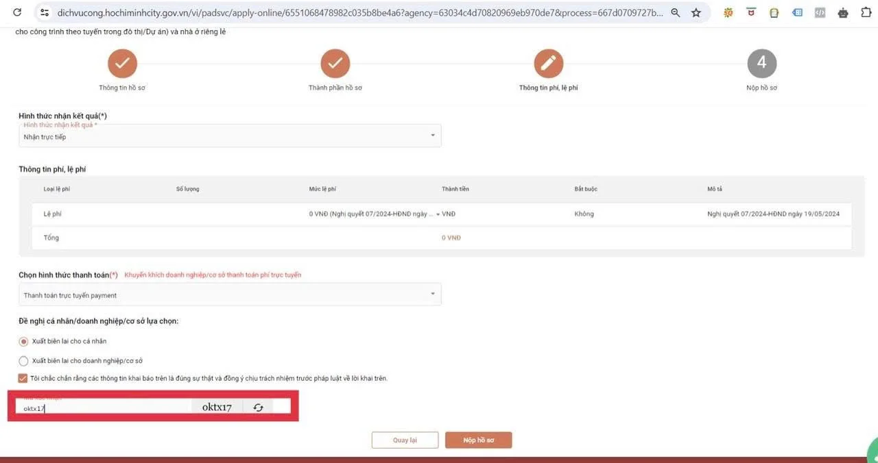 Xin giấy phép xây dựng phường An Hội Tây, TPHCM