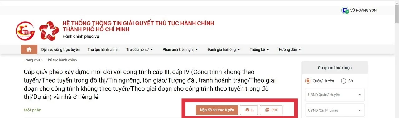 Cấp phép xây dựng Quận Gò Vấp, TpHCM