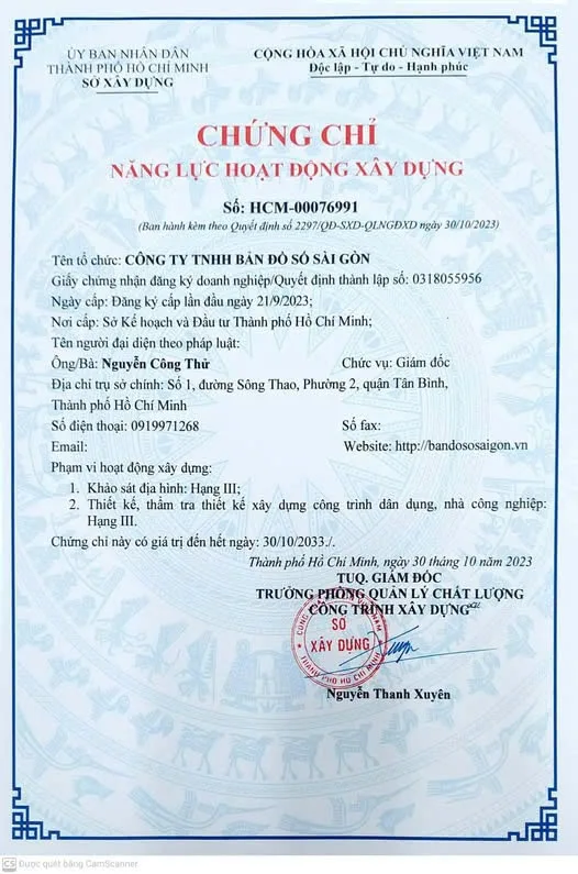 dịch vụ hoàn công nhà phường Hiệp Bình