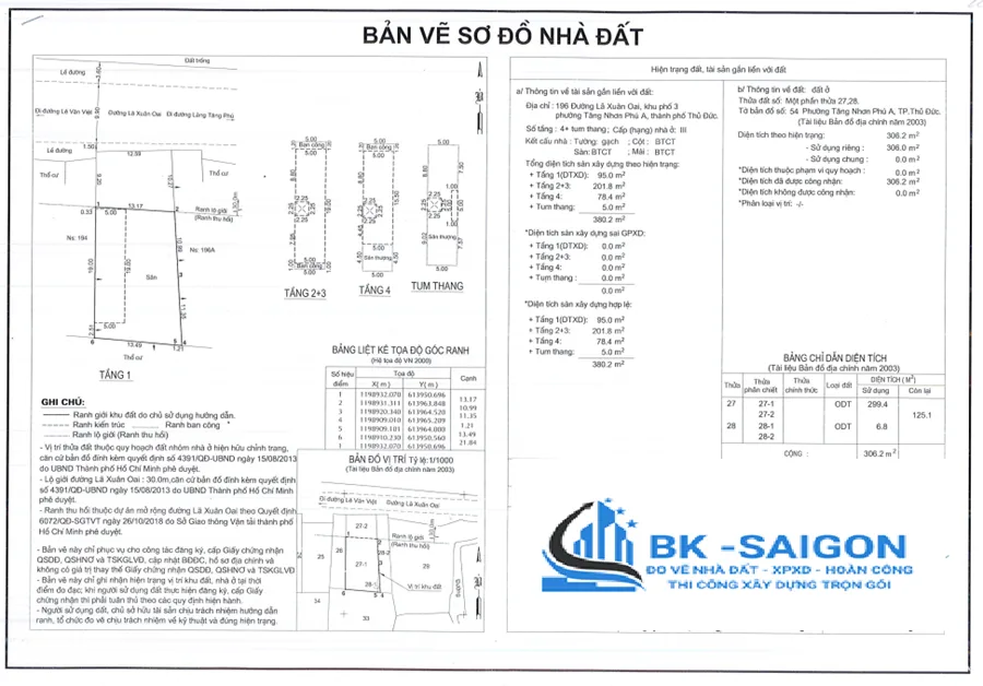 dịch vụ hoàn công nhà phường Bình Trưng