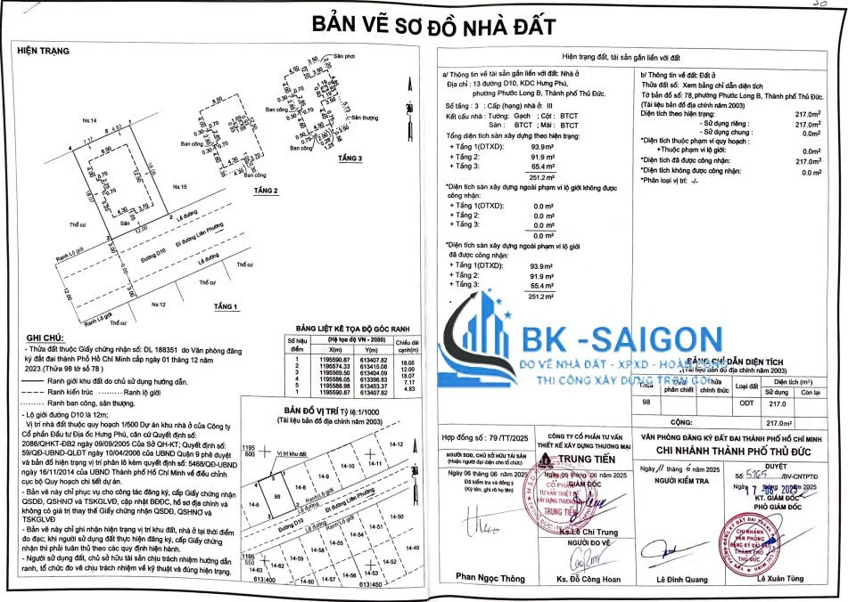 Bản vẽ đo đạc địa chính