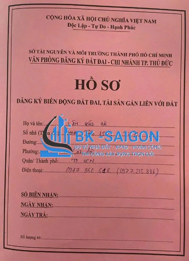 thủ tục hoàn công nhà mới xây