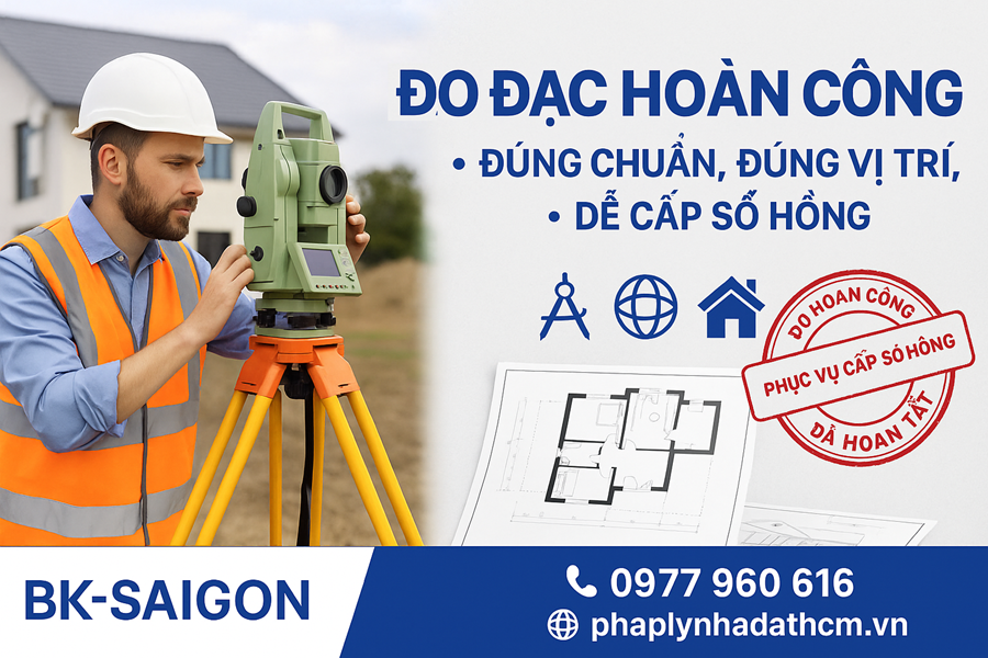 Đo Đạc Khảo Sát Địa Hình Phục Vụ Hoàn Công Xây Dựng 