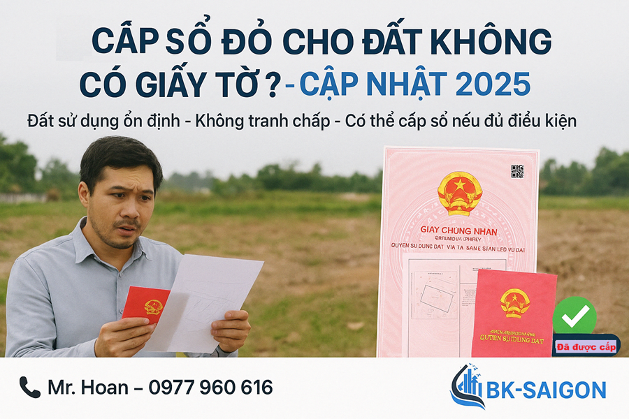 Có Được Cấp Sổ Đỏ Cho Đất Không Có Giấy Tờ Không?