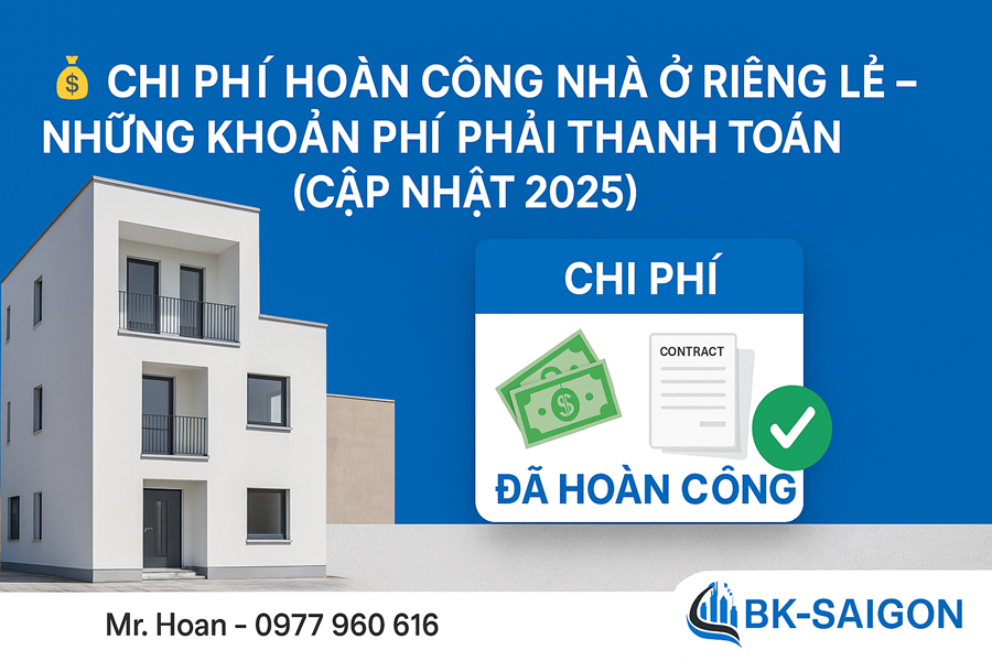 Chi Phí Hoàn Công Nhà Ở Riêng Lẻ 