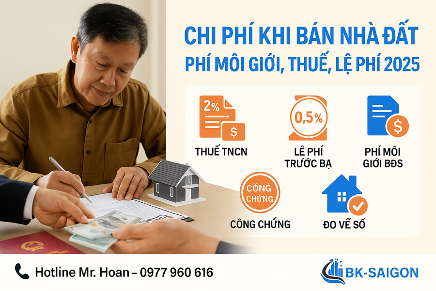 Chi Phí Khi Bán Nhà Đất – Phí Môi Giới, Thuế, Lệ Phí 2025